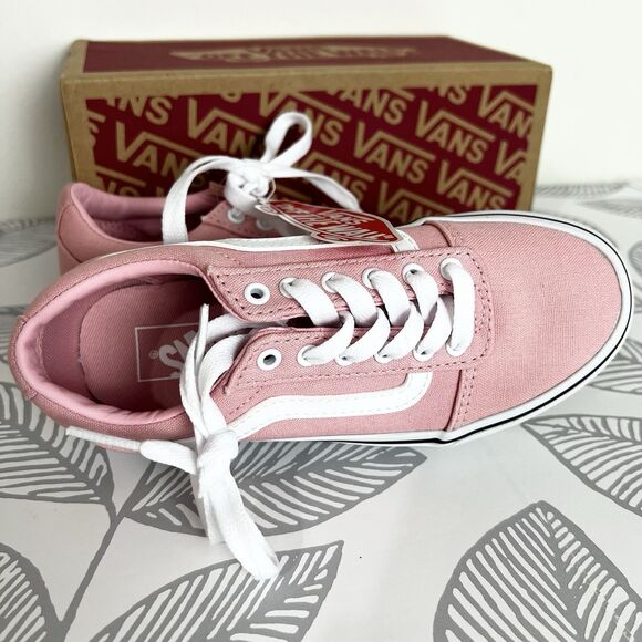 Vans Ward Shoes Old Skool Skater Powder Pink Girls Size 13 NEW - Picture 3 of 5